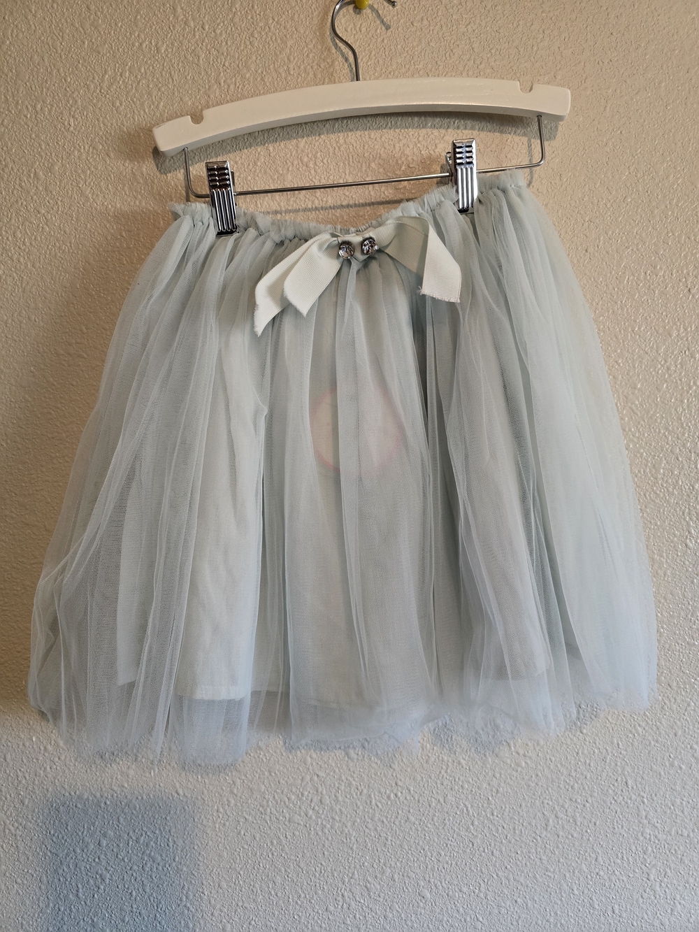 Tutu Du Monde Pale Blue Tulle Skirt with Bow and Crystals